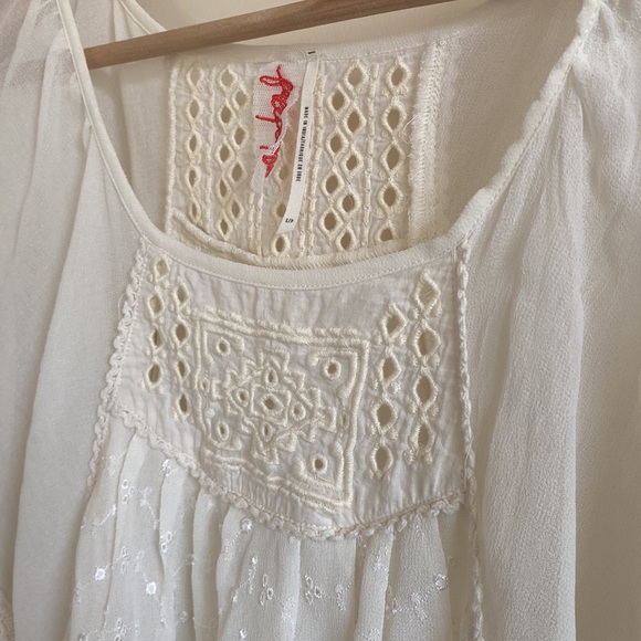 Free people, White flowy blouse, size small - Picture 5 of 10
